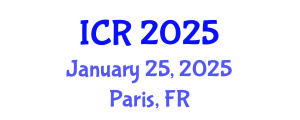 International Conference on Rheology (ICR) January 25, 2025 - Paris, France