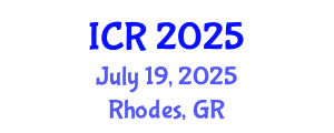 International Conference on Rheology (ICR) July 19, 2025 - Rhodes, Greece