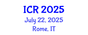 International Conference on Rheology (ICR) July 22, 2025 - Rome, Italy