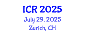 International Conference on Rheology (ICR) July 29, 2025 - Zurich, Switzerland