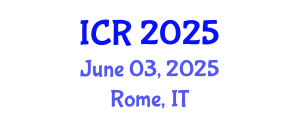 International Conference on Rheology (ICR) June 03, 2025 - Rome, Italy