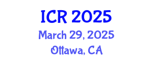International Conference on Rheology (ICR) March 29, 2025 - Ottawa, Canada