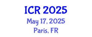 International Conference on Rheology (ICR) May 17, 2025 - Paris, France