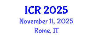 International Conference on Rheology (ICR) November 11, 2025 - Rome, Italy