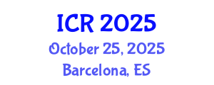 International Conference on Rheology (ICR) October 25, 2025 - Barcelona, Spain