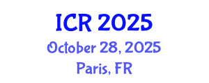 International Conference on Rheology (ICR) October 28, 2025 - Paris, France