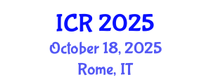 International Conference on Rheology (ICR) October 18, 2025 - Rome, Italy