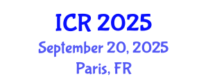 International Conference on Rheology (ICR) September 20, 2025 - Paris, France