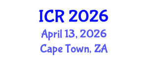 International Conference on Rheology (ICR) April 13, 2026 - Cape Town, South Africa