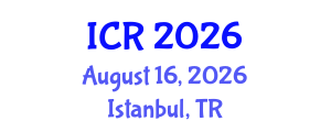 International Conference on Rheology (ICR) August 16, 2026 - Istanbul, Turkey International Conference on Rheology (ICR) August 16, 2026 - Istanbul, Turkey