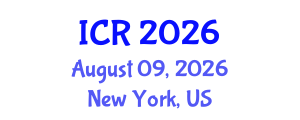 International Conference on Rheology (ICR) August 09, 2026 - New York, United States International Conference on Rheology (ICR) August 09, 2026 - New York, United States