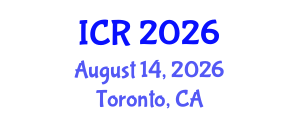 International Conference on Rheology (ICR) August 14, 2026 - Toronto, Canada International Conference on Rheology (ICR) August 14, 2026 - Toronto, Canada