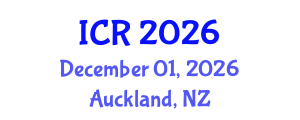 International Conference on Rheology (ICR) December 01, 2026 - Auckland, New Zealand International Conference on Rheology (ICR) December 01, 2026 - Auckland, New Zealand