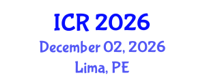 International Conference on Rheology (ICR) December 02, 2026 - Lima, Peru International Conference on Rheology (ICR) December 02, 2026 - Lima, Peru