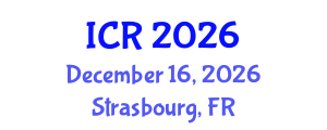 International Conference on Rheology (ICR) December 16, 2026 - Strasbourg, France International Conference on Rheology (ICR) December 16, 2026 - Strasbourg, France