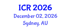 International Conference on Rheology (ICR) December 02, 2026 - Sydney, Australia International Conference on Rheology (ICR) December 02, 2026 - Sydney, Australia