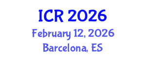 International Conference on Rheology (ICR) February 12, 2026 - Barcelona, Spain International Conference on Rheology (ICR) February 12, 2026 - Barcelona, Spain