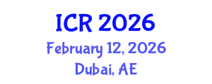 International Conference on Rheology (ICR) February 12, 2026 - Dubai, United Arab Emirates International Conference on Rheology (ICR) February 12, 2026 - Dubai, United Arab Emirates