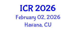 International Conference on Rheology (ICR) February 02, 2026 - Havana, Cuba International Conference on Rheology (ICR) February 02, 2026 - Havana, Cuba