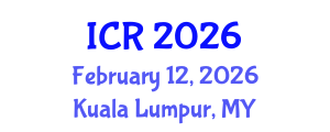 International Conference on Rheology (ICR) February 12, 2026 - Kuala Lumpur, Malaysia International Conference on Rheology (ICR) February 12, 2026 - Kuala Lumpur, Malaysia