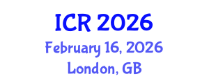 International Conference on Rheology (ICR) February 16, 2026 - London, United Kingdom International Conference on Rheology (ICR) February 16, 2026 - London, United Kingdom
