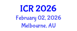 International Conference on Rheology (ICR) February 02, 2026 - Melbourne, Australia International Conference on Rheology (ICR) February 02, 2026 - Melbourne, Australia