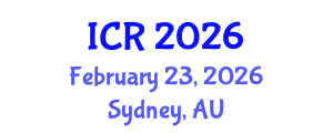 International Conference on Rheology (ICR) February 23, 2026 - Sydney, Australia International Conference on Rheology (ICR) February 23, 2026 - Sydney, Australia