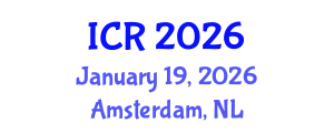 International Conference on Rheology (ICR) January 19, 2026 - Amsterdam, Netherlands International Conference on Rheology (ICR) January 19, 2026 - Amsterdam, Netherlands