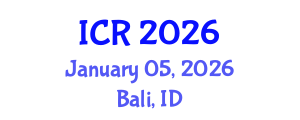 International Conference on Rheology (ICR) January 05, 2026 - Bali, Indonesia International Conference on Rheology (ICR) January 05, 2026 - Bali, Indonesia