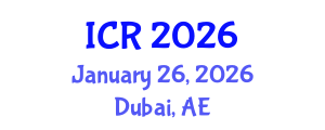 International Conference on Rheology (ICR) January 26, 2026 - Dubai, United Arab Emirates International Conference on Rheology (ICR) January 26, 2026 - Dubai, United Arab Emirates