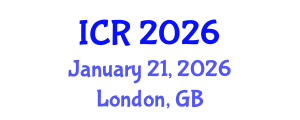 International Conference on Rheology (ICR) January 21, 2026 - London, United Kingdom