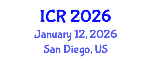 International Conference on Rheology (ICR) January 12, 2026 - San Diego, United States International Conference on Rheology (ICR) January 12, 2026 - San Diego, United States