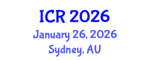 International Conference on Rheology (ICR) January 26, 2026 - Sydney, Australia International Conference on Rheology (ICR) January 26, 2026 - Sydney, Australia