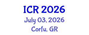 International Conference on Rheology (ICR) July 03, 2026 - Corfu, Greece International Conference on Rheology (ICR) July 03, 2026 - Corfu, Greece