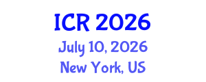 International Conference on Rheology (ICR) July 10, 2026 - New York, United States International Conference on Rheology (ICR) July 10, 2026 - New York, United States