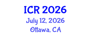 International Conference on Rheology (ICR) July 12, 2026 - Ottawa, Canada International Conference on Rheology (ICR) July 12, 2026 - Ottawa, Canada
