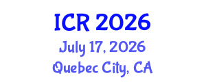 International Conference on Rheology (ICR) July 17, 2026 - Quebec City, Canada International Conference on Rheology (ICR) July 17, 2026 - Quebec City, Canada
