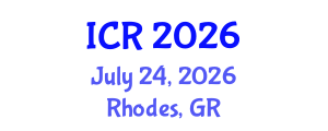 International Conference on Rheology (ICR) July 24, 2026 - Rhodes, Greece International Conference on Rheology (ICR) July 24, 2026 - Rhodes, Greece