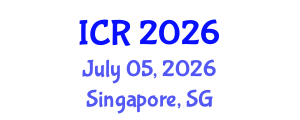 International Conference on Rheology (ICR) July 05, 2026 - Singapore, Singapore International Conference on Rheology (ICR) July 05, 2026 - Singapore, Singapore