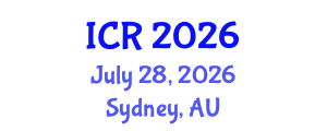 International Conference on Rheology (ICR) July 28, 2026 - Sydney, Australia International Conference on Rheology (ICR) July 28, 2026 - Sydney, Australia