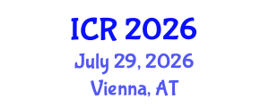 International Conference on Rheology (ICR) July 29, 2026 - Vienna, Austria International Conference on Rheology (ICR) July 29, 2026 - Vienna, Austria