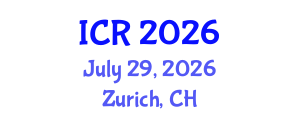 International Conference on Rheology (ICR) July 29, 2026 - Zurich, Switzerland International Conference on Rheology (ICR) July 29, 2026 - Zurich, Switzerland
