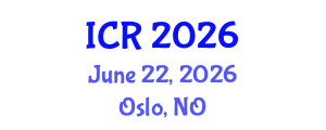 International Conference on Rheology (ICR) June 22, 2026 - Oslo, Norway International Conference on Rheology (ICR) June 22, 2026 - Oslo, Norway
