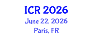 International Conference on Rheology (ICR) June 22, 2026 - Paris, France International Conference on Rheology (ICR) June 22, 2026 - Paris, France