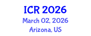 International Conference on Rheology (ICR) March 02, 2026 - Arizona, United States International Conference on Rheology (ICR) March 02, 2026 - Arizona, United States