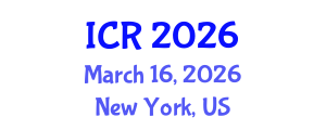 International Conference on Rheology (ICR) March 16, 2026 - New York, United States International Conference on Rheology (ICR) March 16, 2026 - New York, United States