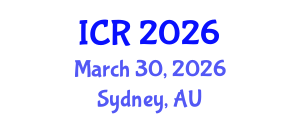 International Conference on Rheology (ICR) March 30, 2026 - Sydney, Australia International Conference on Rheology (ICR) March 30, 2026 - Sydney, Australia