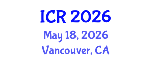 International Conference on Rheology (ICR) May 18, 2026 - Vancouver, Canada International Conference on Rheology (ICR) May 18, 2026 - Vancouver, Canada