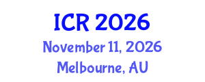 International Conference on Rheology (ICR) November 11, 2026 - Melbourne, Australia International Conference on Rheology (ICR) November 11, 2026 - Melbourne, Australia