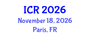 International Conference on Rheology (ICR) November 18, 2026 - Paris, France